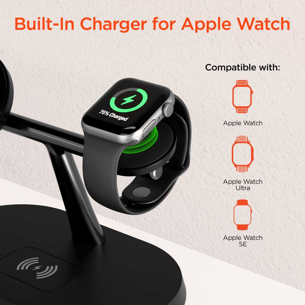 Experience Ultimate Convenience with the HyperGear MaxCharge Pro 3-in-1 MagSafe Charging Stand