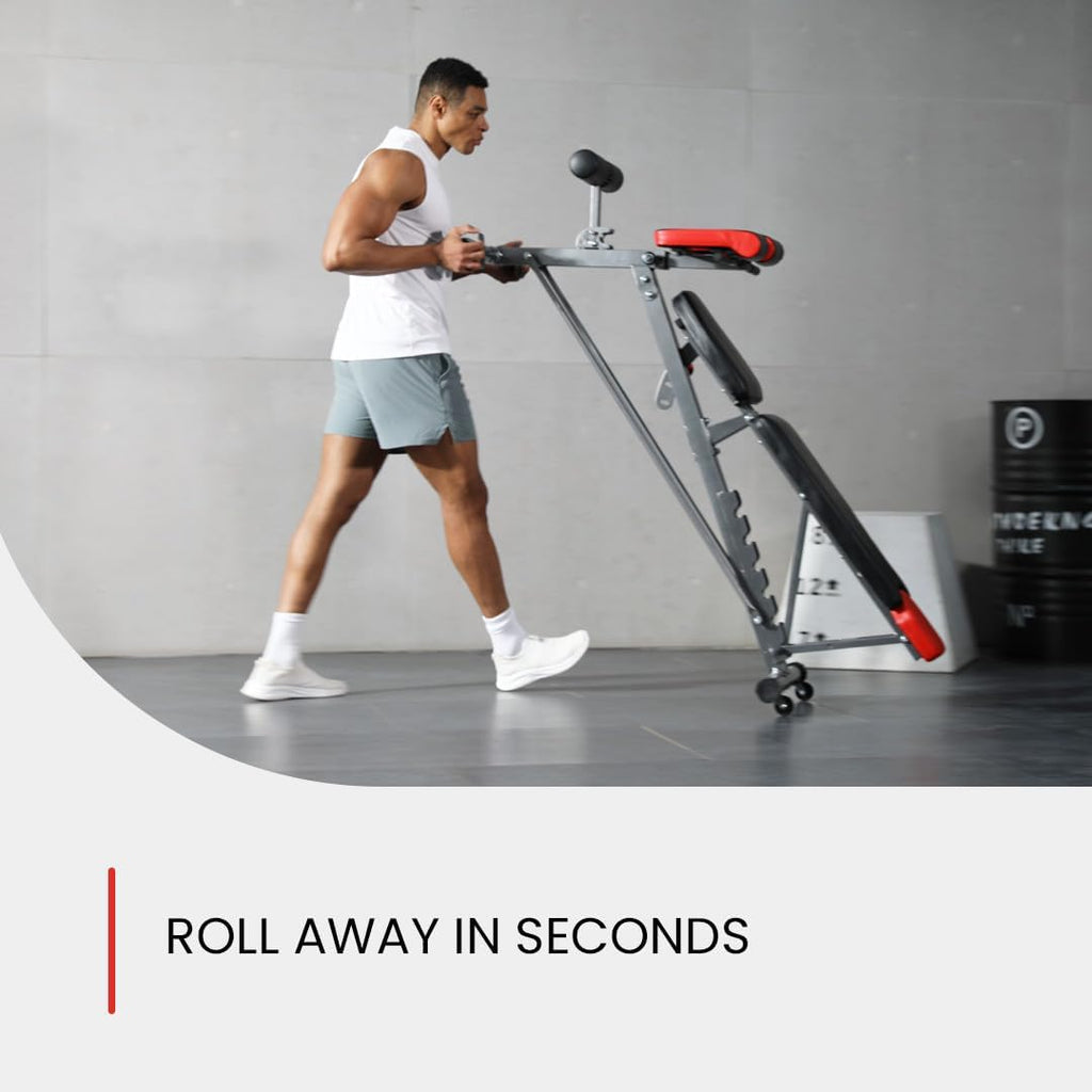 Transform Your Home Workouts with the Finer Form Multi-Functional Adjustable FID Weight Bench - 1,000 Lb Capacity, 23 Settings for Ultimate Versatility!