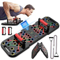 Revolutionary Foldable Push Up Board with Smart Counting - 60 in 1 Multi-Function Fitness Equipment for Strength Training at Home or On-the-Go