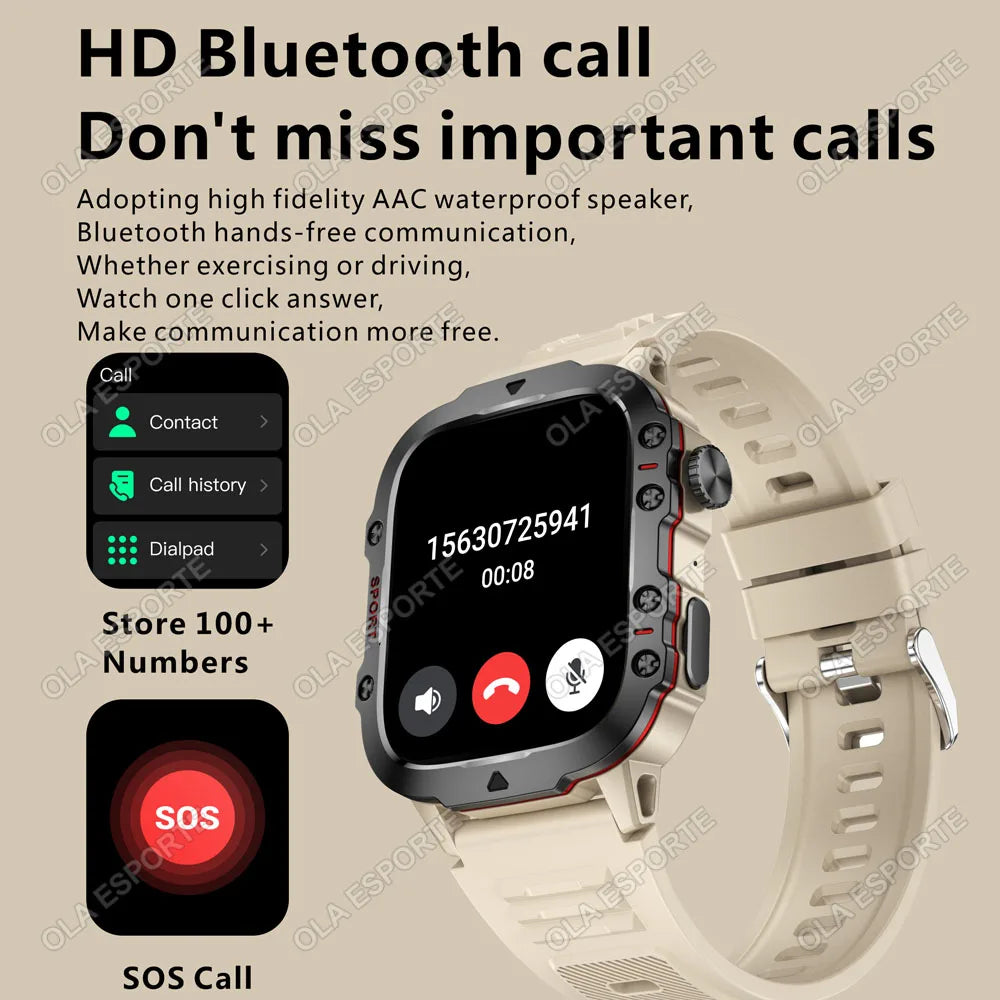 Discover the Ultimate 2025 Smartwatch for Men: IP68 Waterproof, Bluetooth Calling, Fitness Tracking & More!