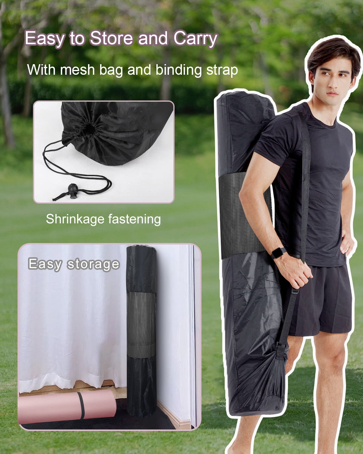 Experience Ultimate Comfort with Our Extra Large 10Mm Thick Non-Slip Yoga Mat - Perfect for All Your Workouts!